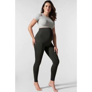 Blanqi Everyday Maternity Belly Support Leggings S Forest Green